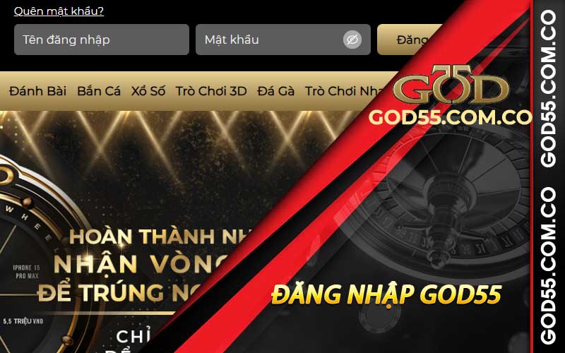 đăng nhập god55